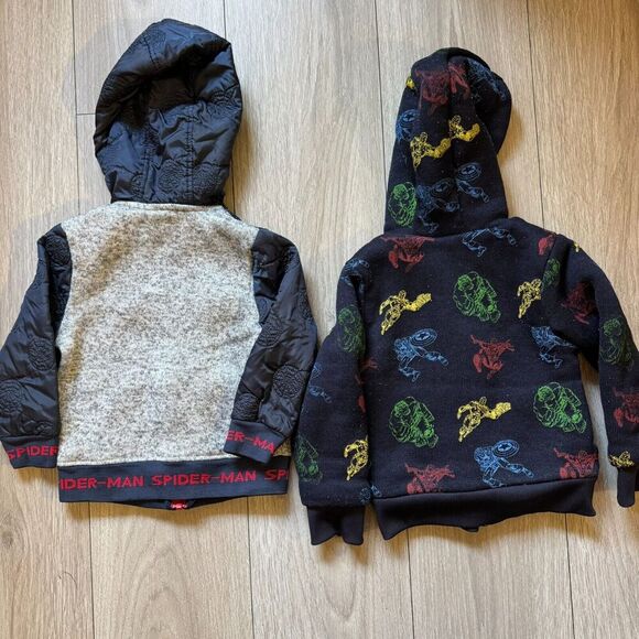 Bundle of 2 Marvel/Spider Man kids full zip hooded sweater kids - Picture 12 of 14